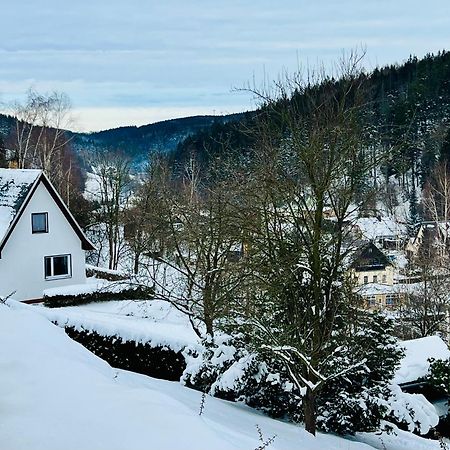 Urige Berghuette Mit Kamin Und Sauna Im Erzgebirge Nahe Schwarzwassertal Pobershau Bagian luar foto